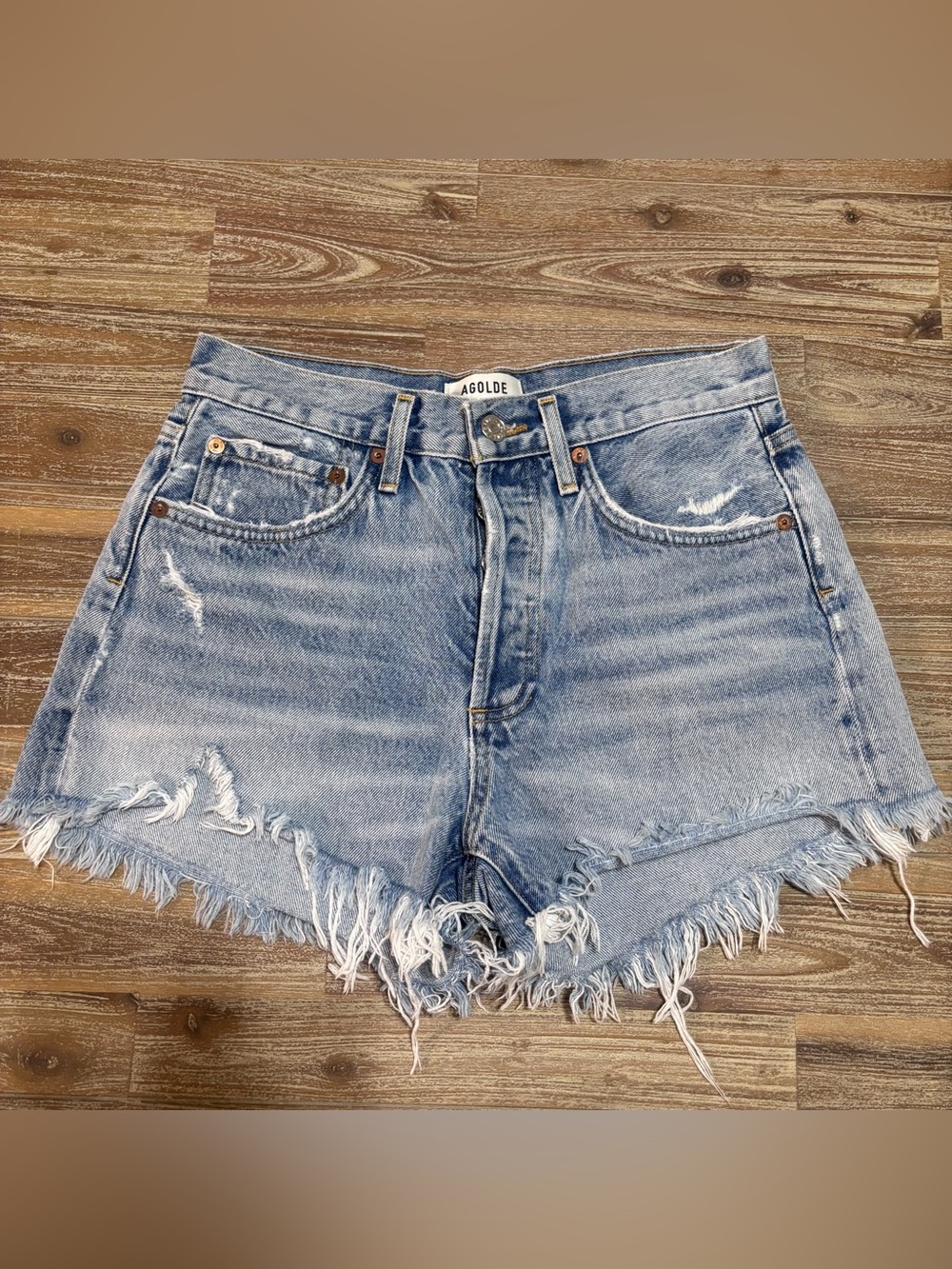 AGOLDE Parker Denim Shorts Size 25 100% Cotton